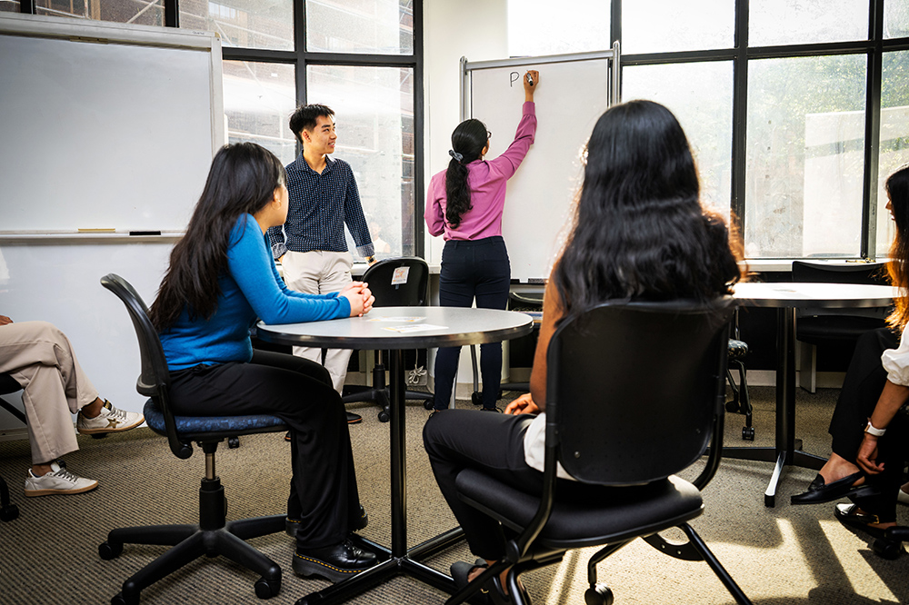 P E C's mentors host a meeting amongst themselves
