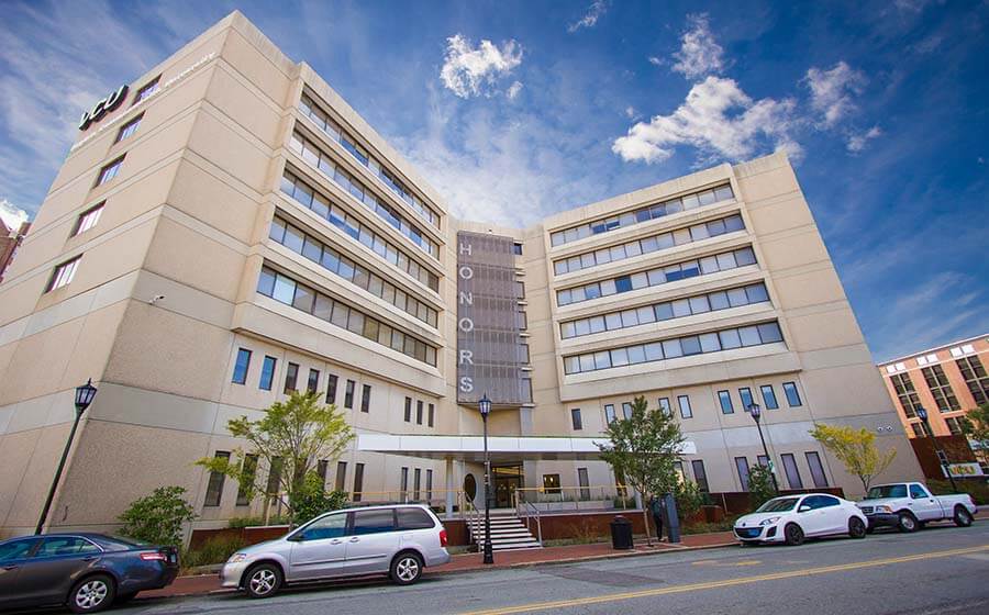 The VCU Honors building as viewed from the north.